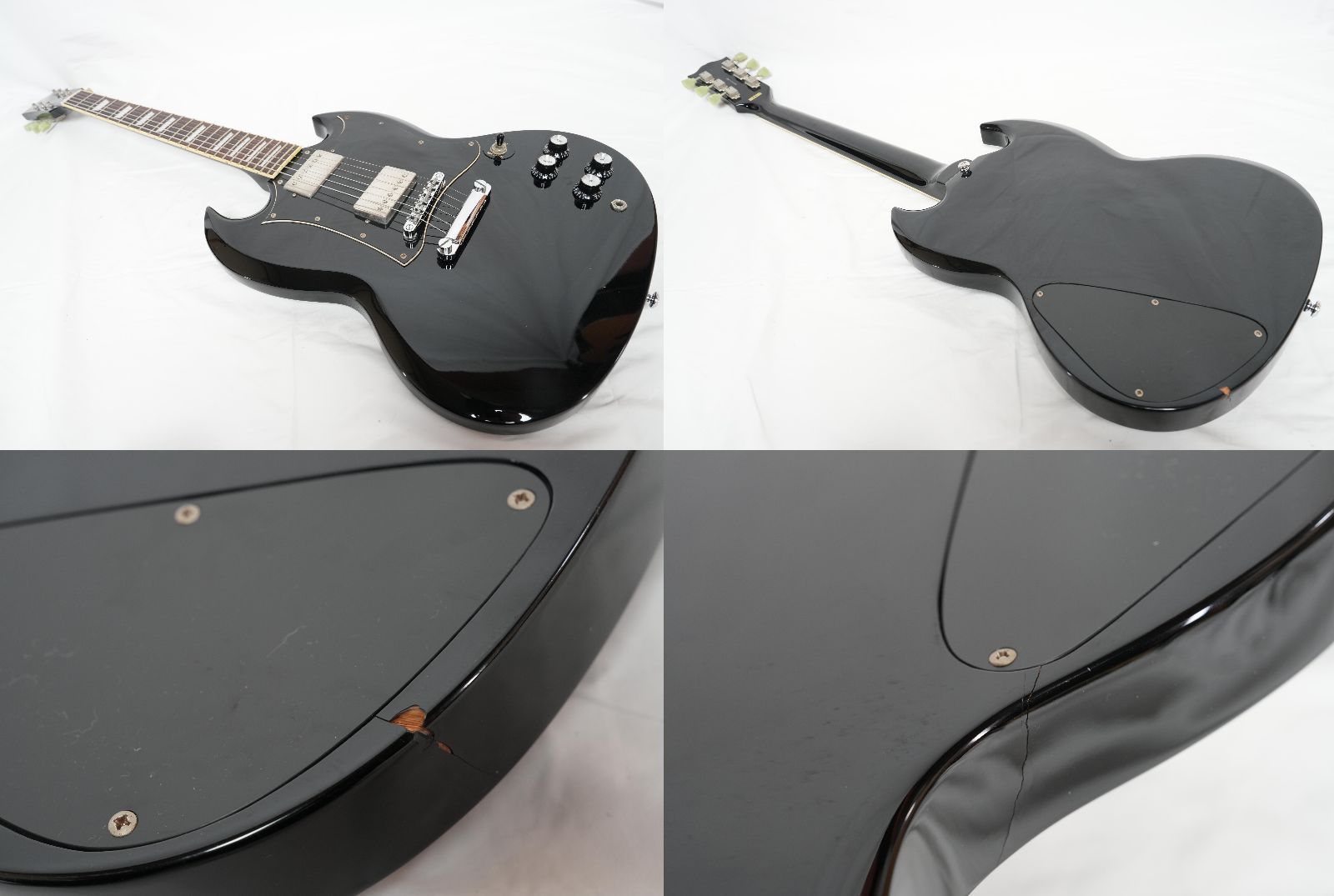 wifol！エレキギターGrass Roots ブラック ストラップ付き wifol