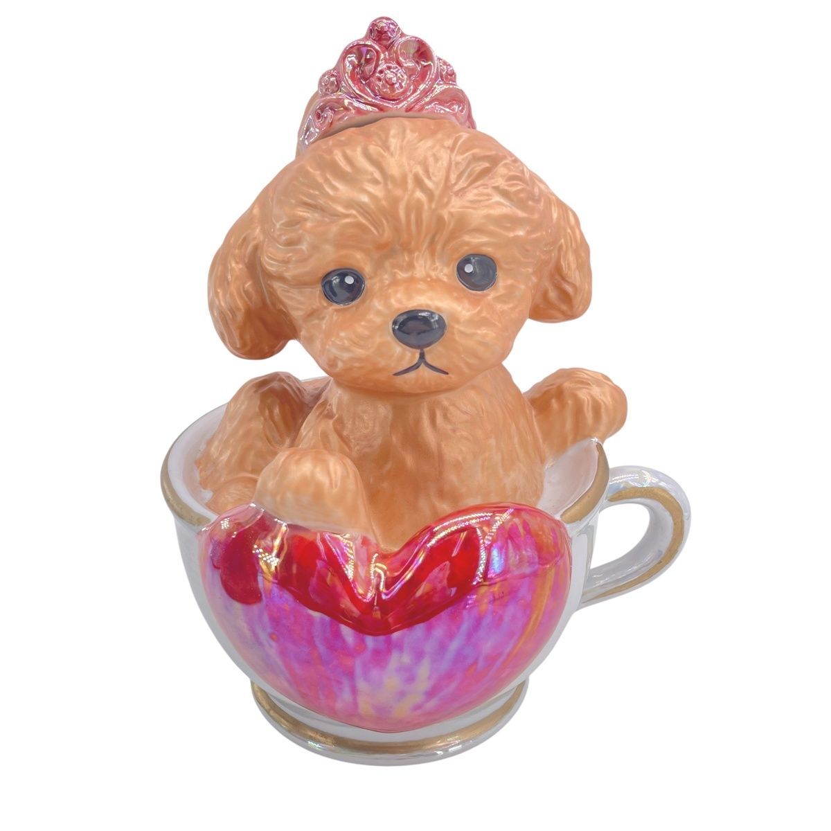 中古】 空ボトル ティーカッププードル デキャンタ マロン