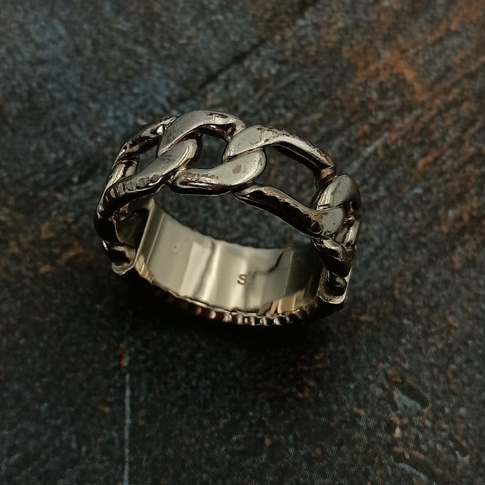  Christian Dior クリスチャンディオール 18号 ゴールドロゴ リング 指輪 メタル ヴィンテージ リング 指輪 アクセサリー