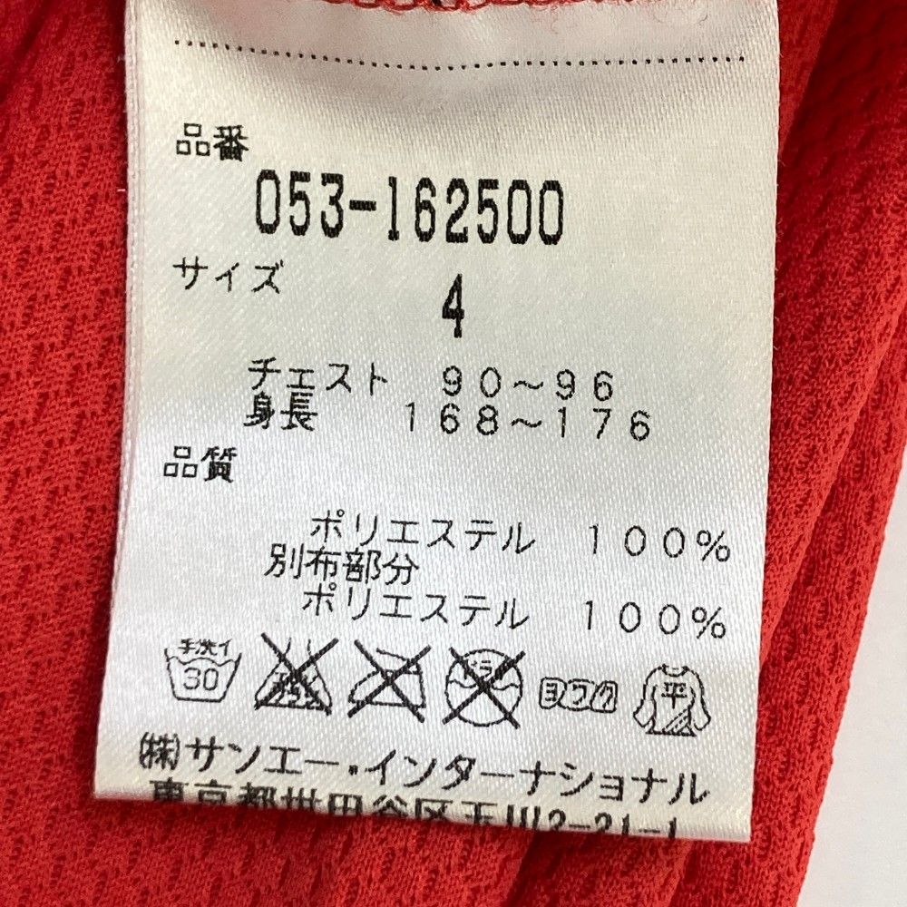 サイズ：4 PEARLY GATES パーリーゲイツ  ハーフジップ 長袖Tシャツ  レッド系 [240101449669] ゴルフウェア メンズ ストスト サイズ：4 PEARLY GATES パーリーゲイツ ハーフジップ 長袖T