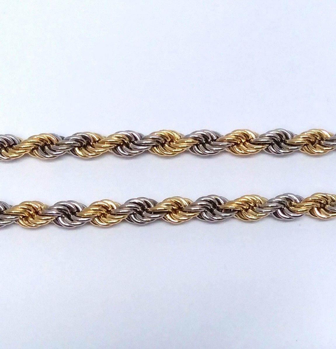 K18 18金 ロープ ブレスレット 5.4mm幅 16cm～22cm 引輪 選べるサイズ