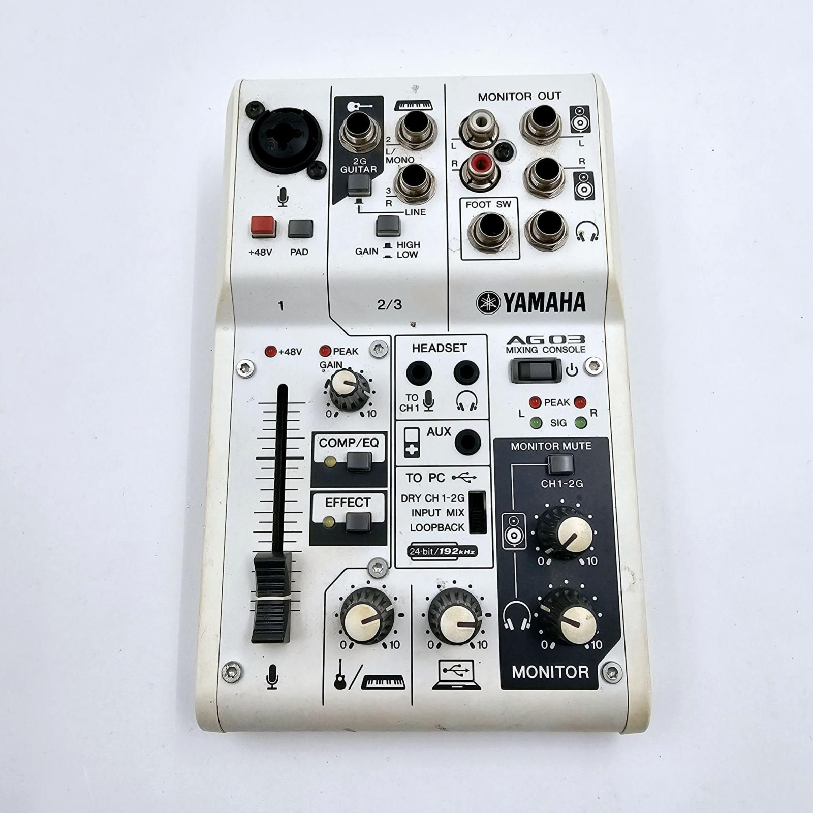 【動作確認済み】YAMAHA AG03 ミキシングコンソール ヤマハ | AG03 - ウェブキャスティングミキサー - 概要