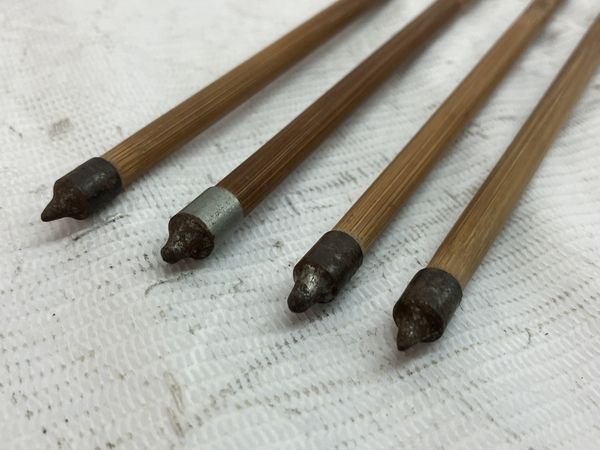 弓矢・竹矢 竹矢 四つ矢 94.2cm 27.3g 長の字鶴（長谷川弓具店） | 古弓具