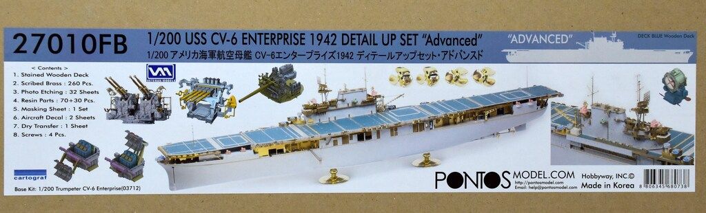 POINTOS MODEL 1 200 アメリカ海軍航空母艦 CV-6エンタープライズ1942 ディティールアップセット アドバンスド 27010FB WWW_TRAVELLANDINDIA_COM