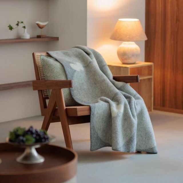 新品 未使用 クリッパン ミナペルホネン ブランケット コットン ブルー 皆川明 新品 未使用 クリッパン ミナペルホネン ブランケット コットン ブルー