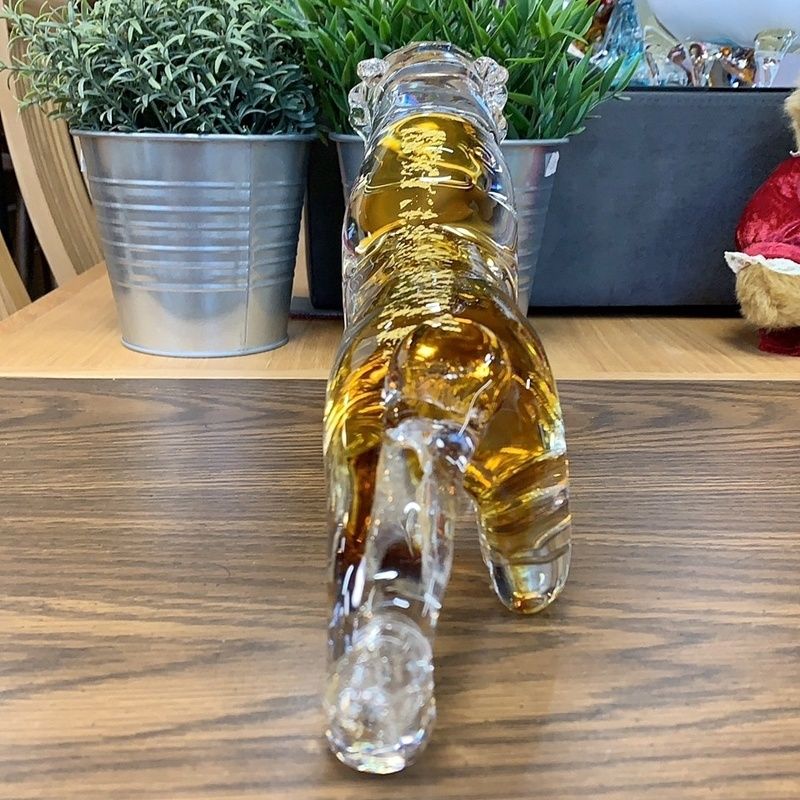 MultiGlass マルティグラス 虎 ガラス　置物　干支 十二支 クリスタル レトロ MultiGlass マルティグラス トラ 42cm ガラス 置物 虎 寅
