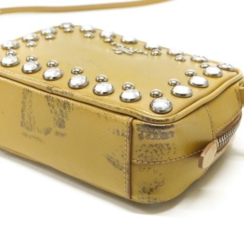 プラダ PRADA ショルダーバッグ パテント 1N1674 ポシェット ビジュー