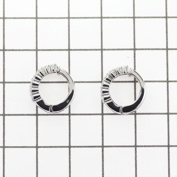 Pt900 ダイヤモンド イヤリング 0.52ct フープ ピアリング - メルカリ