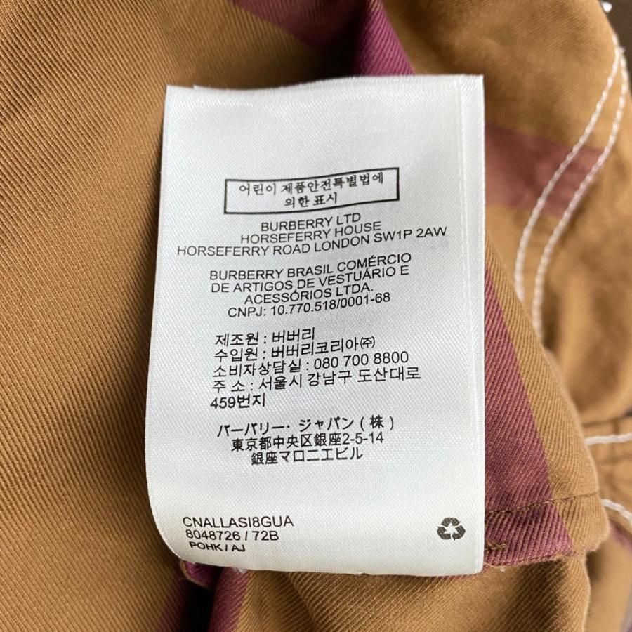 ☆E2282 バーバリーロンドン 長袖 シャツワンピース 8048726 34