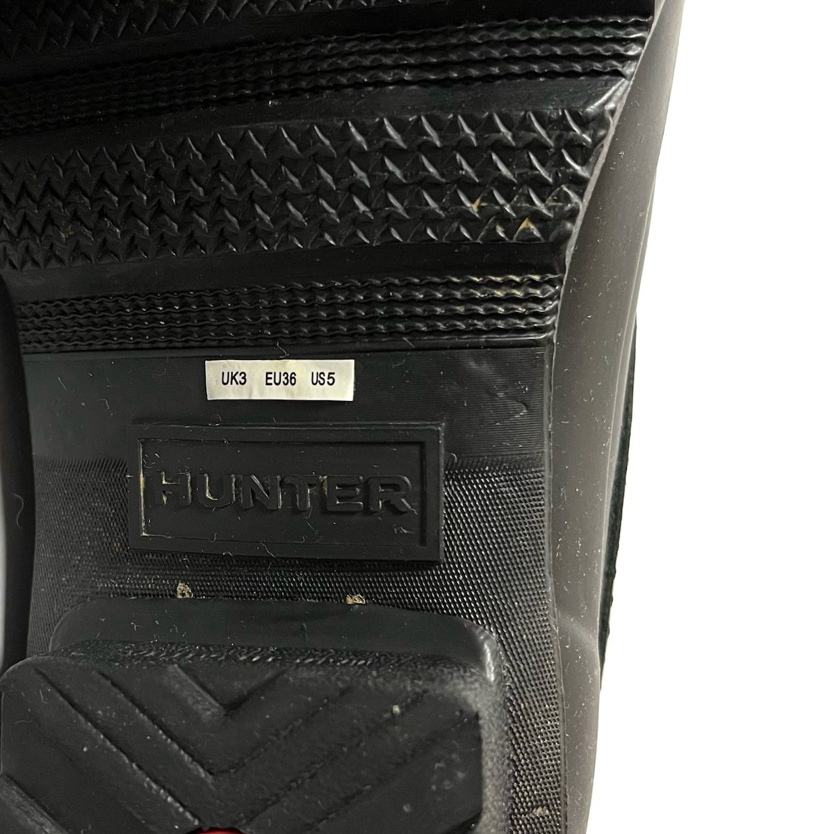 HUNTER(ハンター) ブーツ EU 36 レディース - 黒 キルティング/スノーブーツ 化学繊維×ラバー - メルカリ