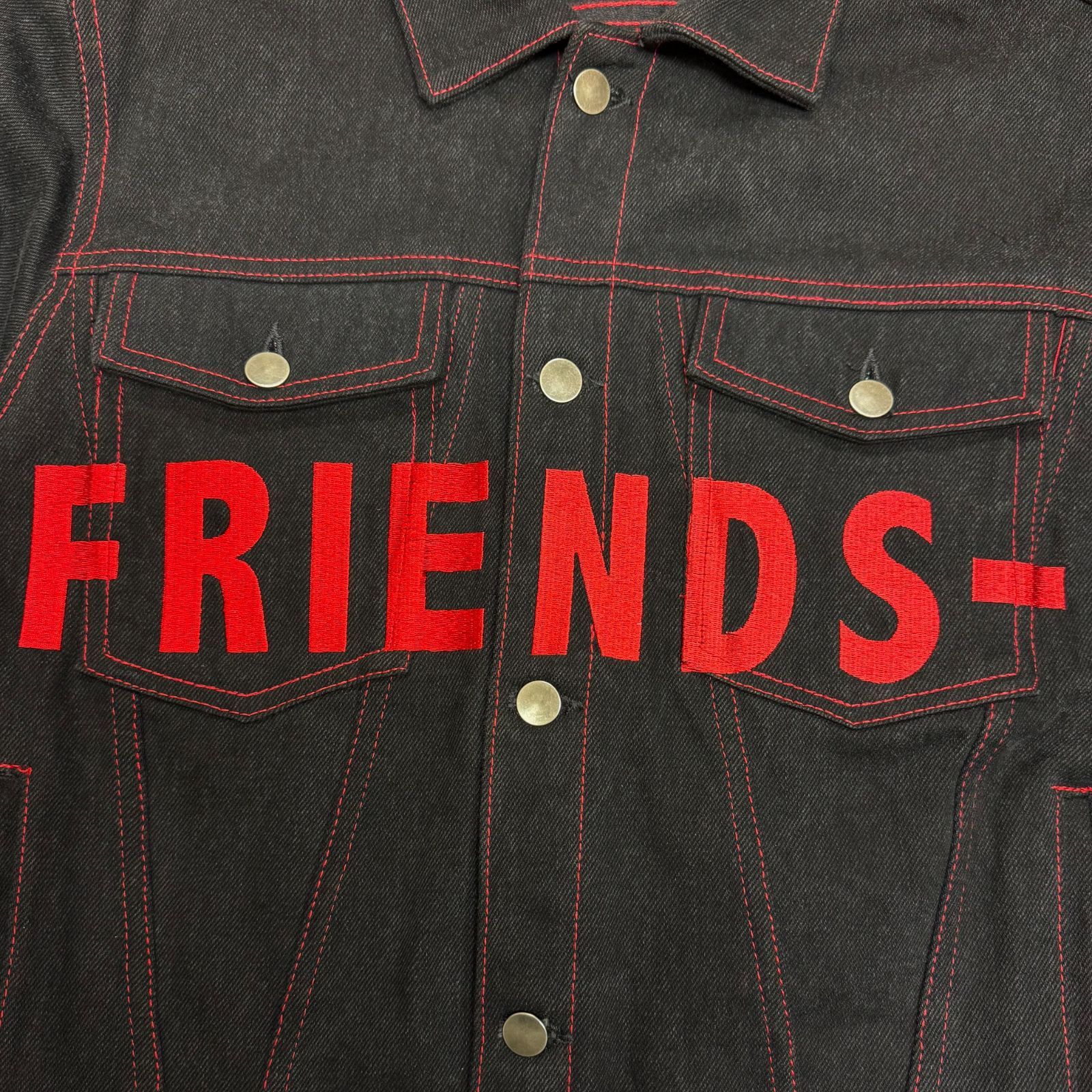 国内正規 Vlone Friends Denim Jacket フレンズデニムジャケット 刺繍