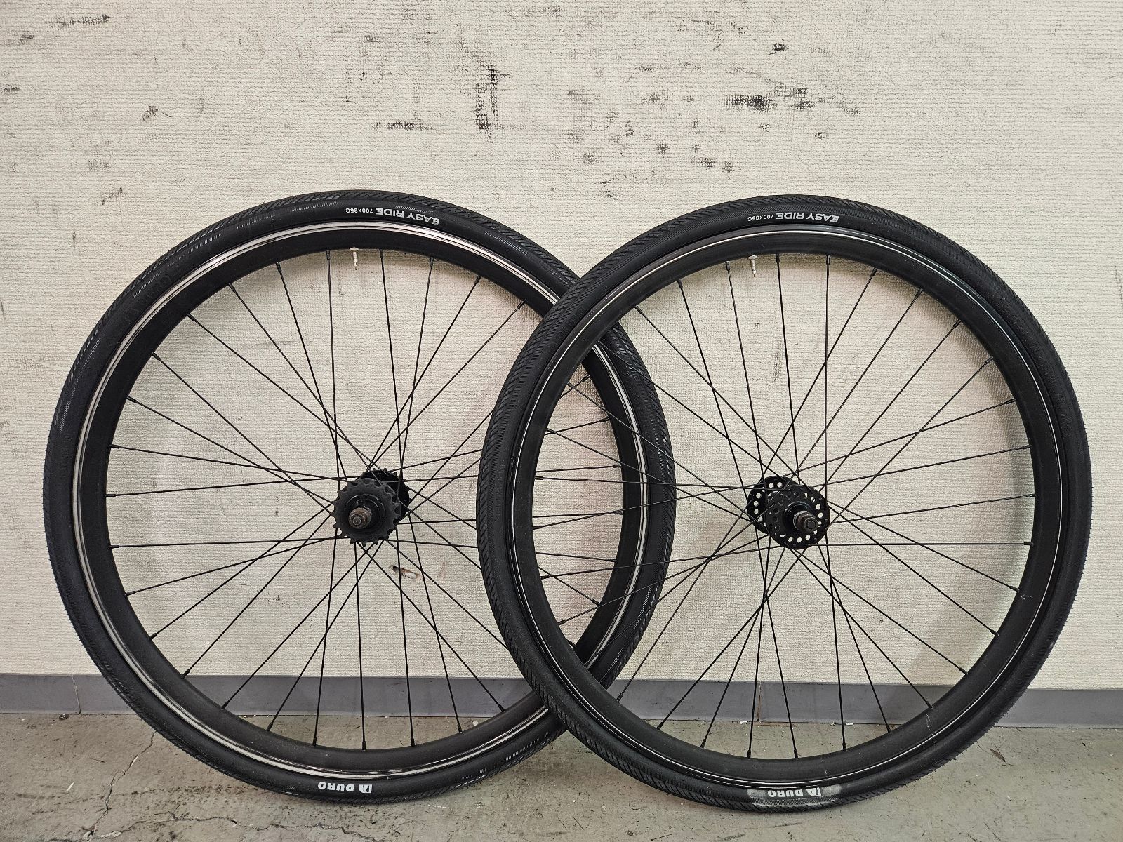 シングルスピードホイール 前後セット【 コグ付(17T) 】700×35c ピスト トラック T-236