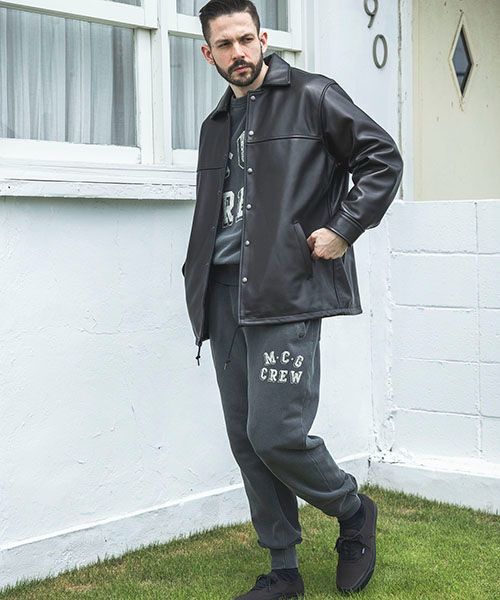 MR.OLIVE】SKOOKUM COLLABORATION / LAMB LEATHER COACH JACKET