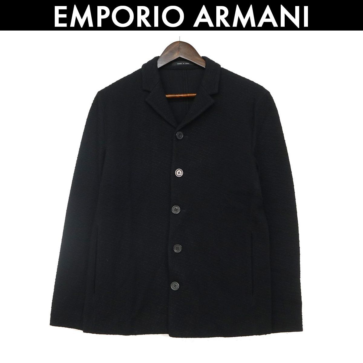 EMPORIO ARMANI 黒カーディガンアルマーニ - カーディガン