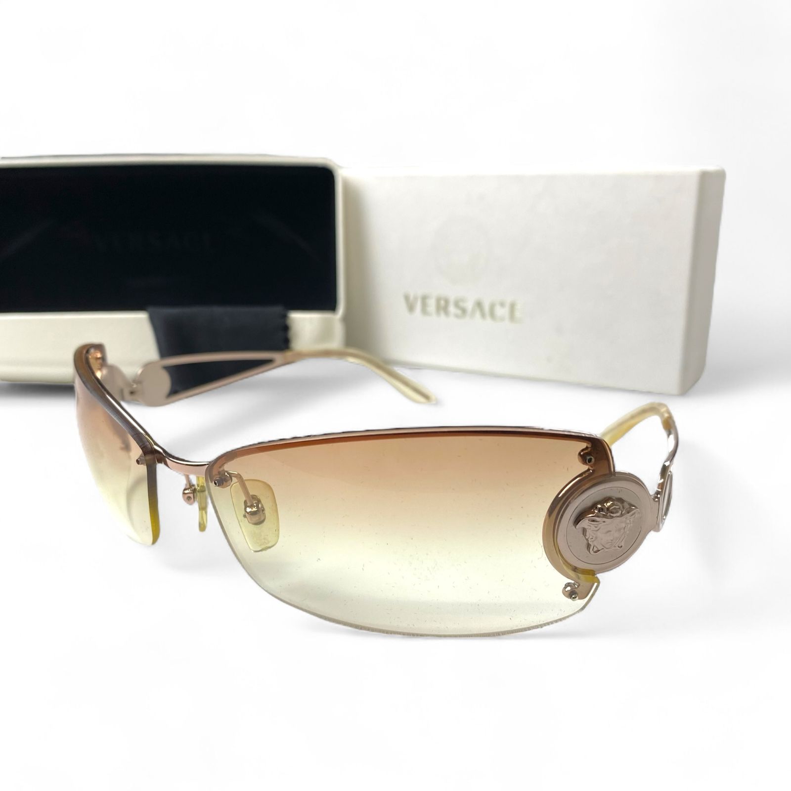VERSACE ヴェルサーチ ヴェルサーチェ | メデューサ デザイン サングラス L Arc~en~Ciel hyde着用 68□14