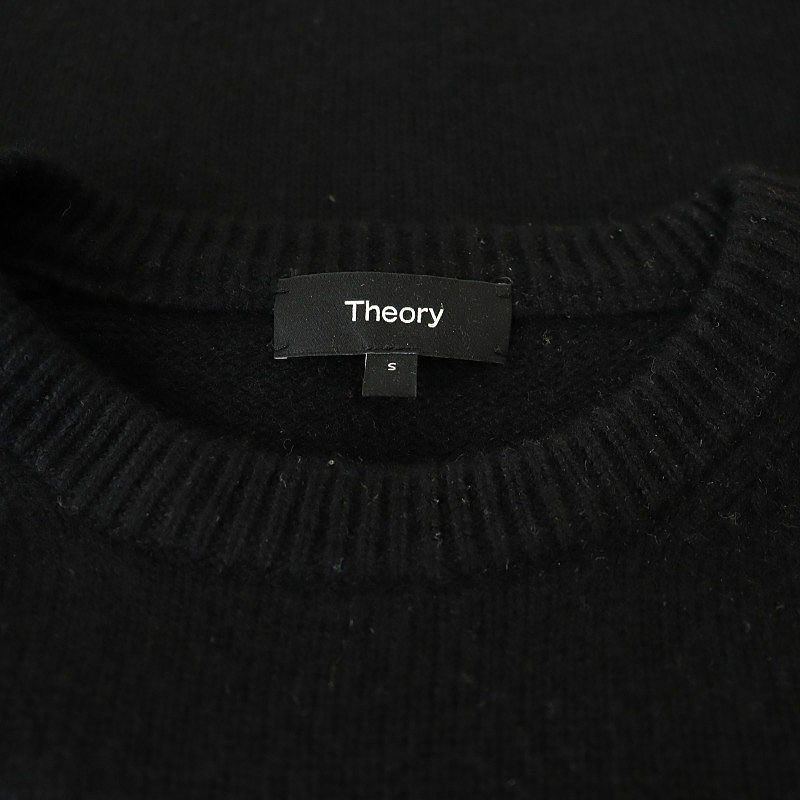セオリー Theory 24AW Lana Cash Cropped CN PO ショート ニット セーター S 黒 ブラック /SS ■OS レディース セオリー Theory 24AW Lana Cash Cropped CN PO ショート ニット