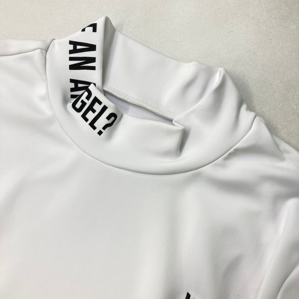 サイズ：1 WAAC ワック 072234053 2023年 ハイネック 長袖Tシャツ  ホワイト系 [240101398825] ゴルフウェア レディース ストスト サイズ：1 WAAC ワック 072234053 2023年 ハイネック 長袖T
