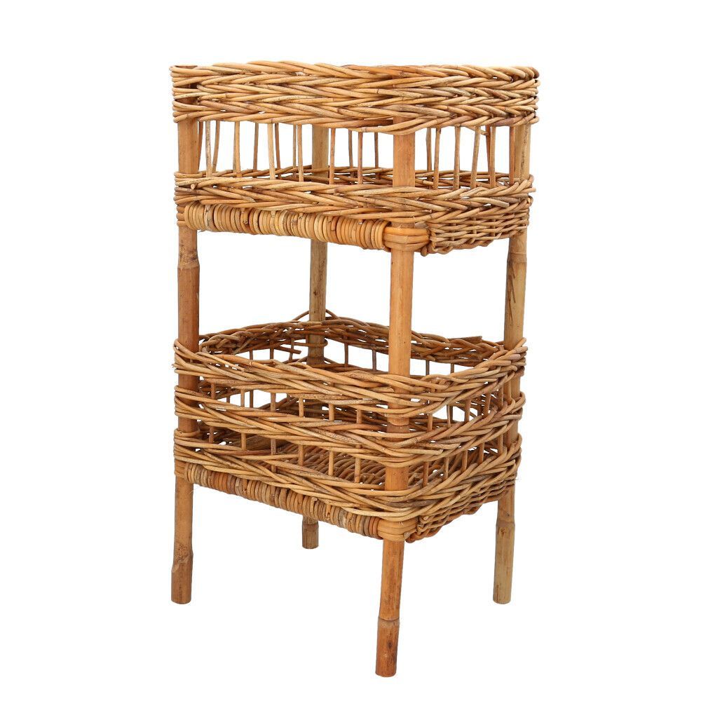 250708 家具・インテリア ラタンチェスト 収納 昭和ヴィンテージ