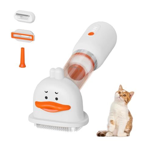 ZenCT ペット用ブラシセット 抜け毛を自動吸引 4in1多機能