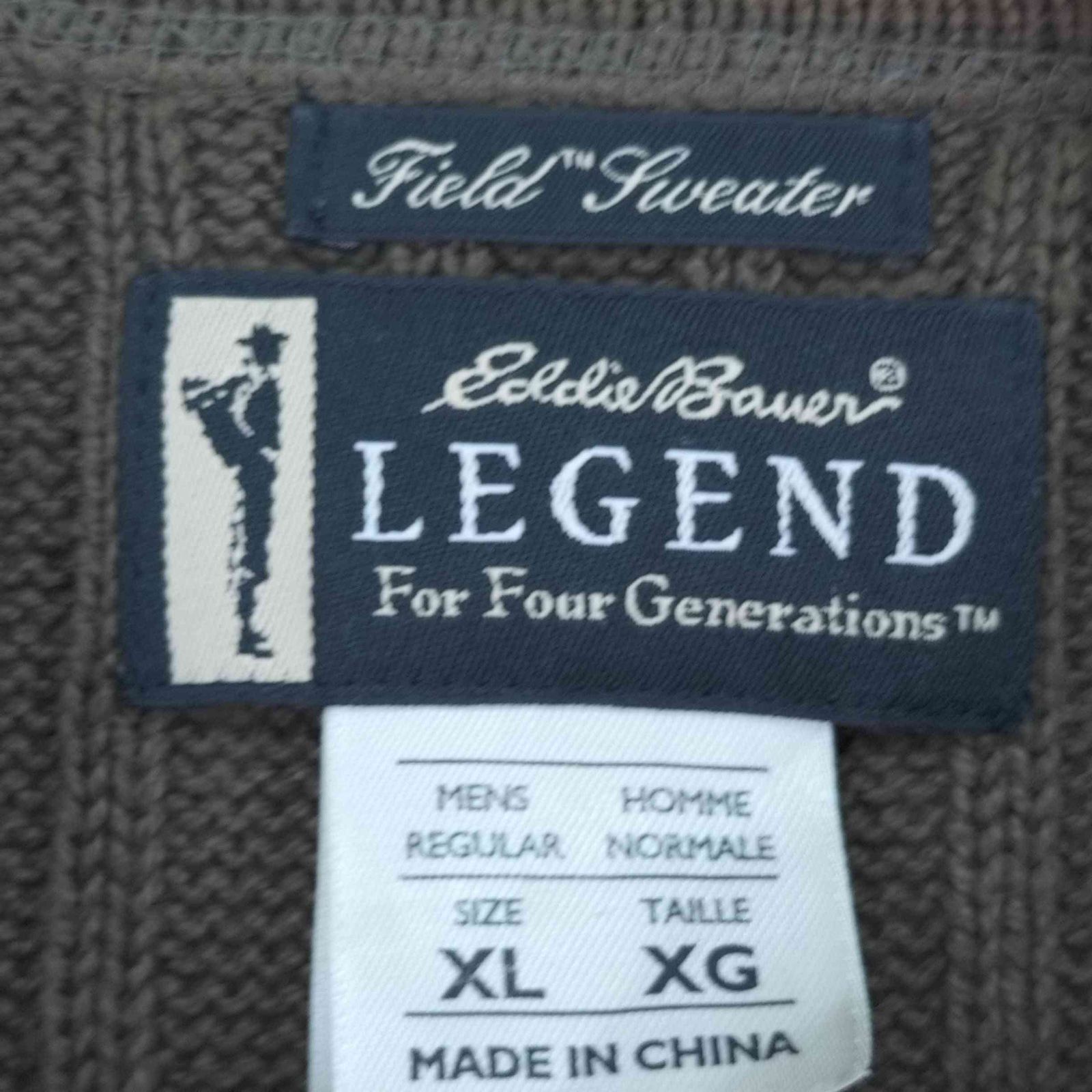 90s Eddie Bauer LEGEND コットン コマンドニット XL 90s Eddie Bauer LEGEND コットン コマンドニット XL 90S Eddie