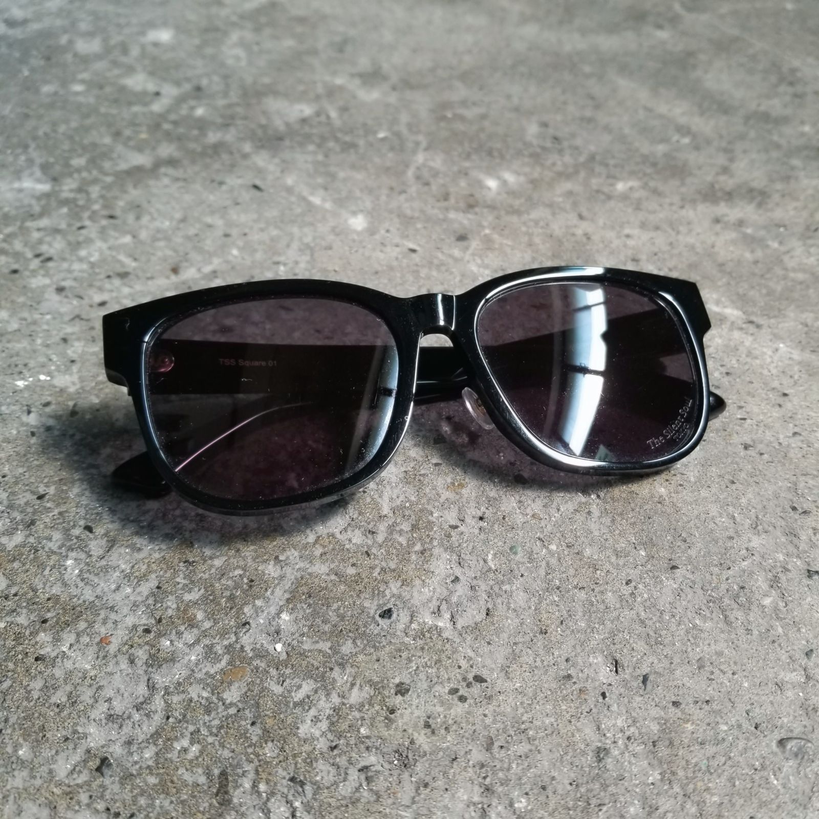 The Silent Soul TSS SQUARE-01 BLACK FRAME SMOKE LENS ザサイレント 