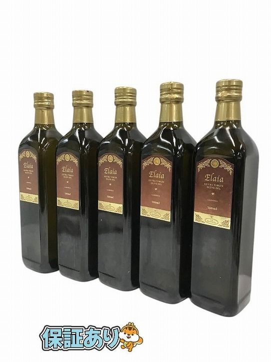 未開栓 そらみつ 油 エキストラバージン オリーブオイル エライア レッド 750mL 5点 賞味期限2026.08 AQK686261相