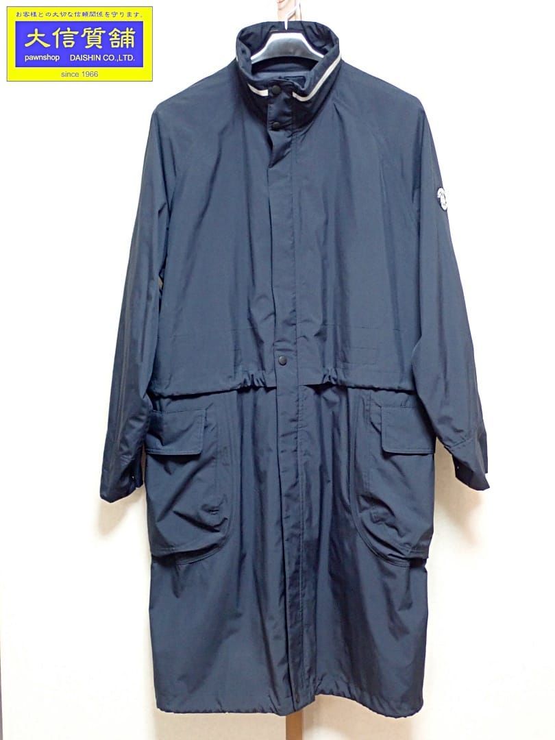 SINA COVA シナコバ メンズ ロング スプリングコート M ネイビー 中古B