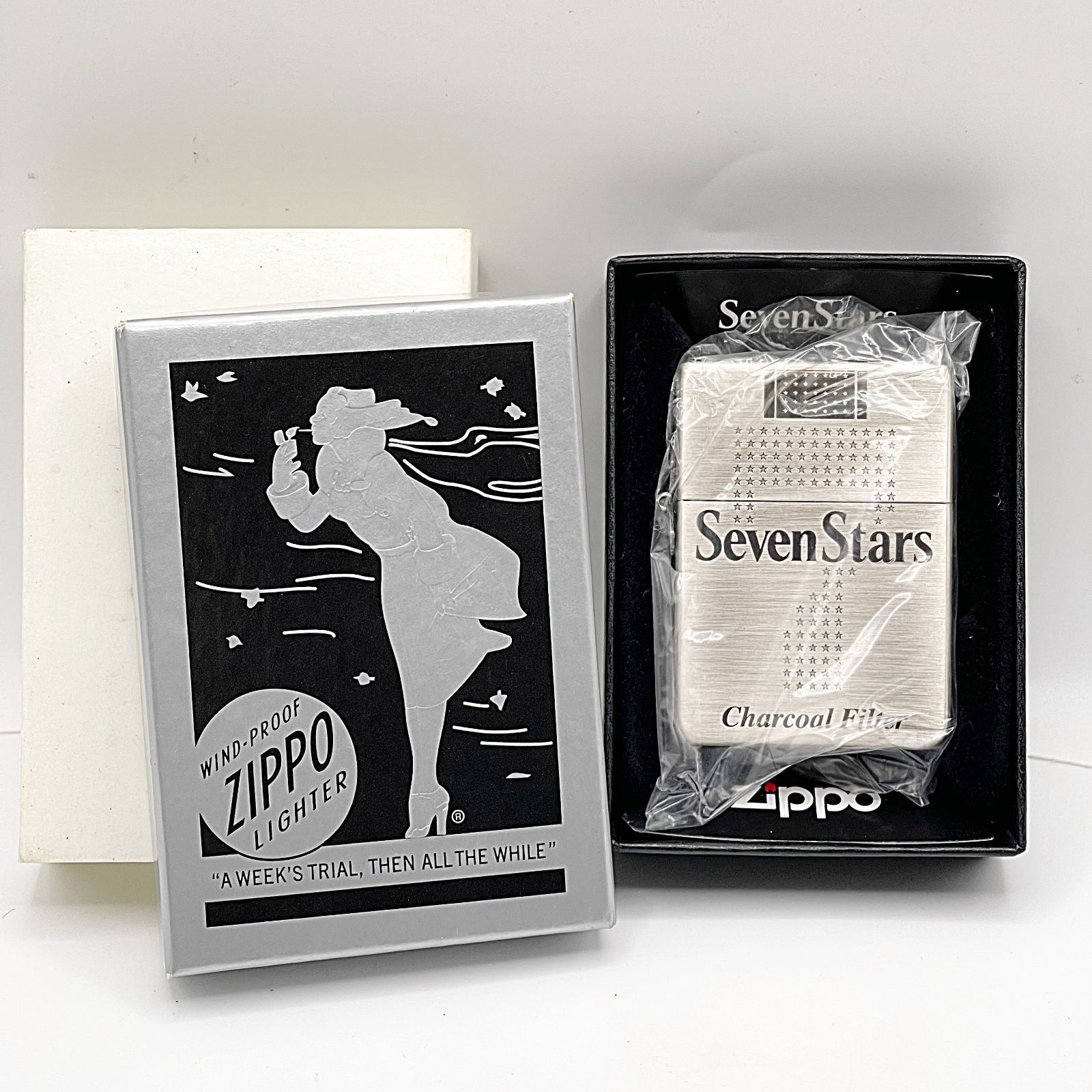 zippo Seven Stars ジッポー セブンスター 1935レプリカモデル 50周年記念 オイルライター 268|777