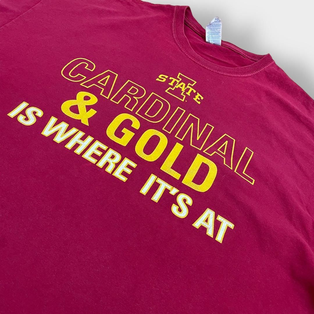 GILDAN】カレッジロゴ プリント Tシャツ IOWA 両面 2XL 古着 メルカリShops