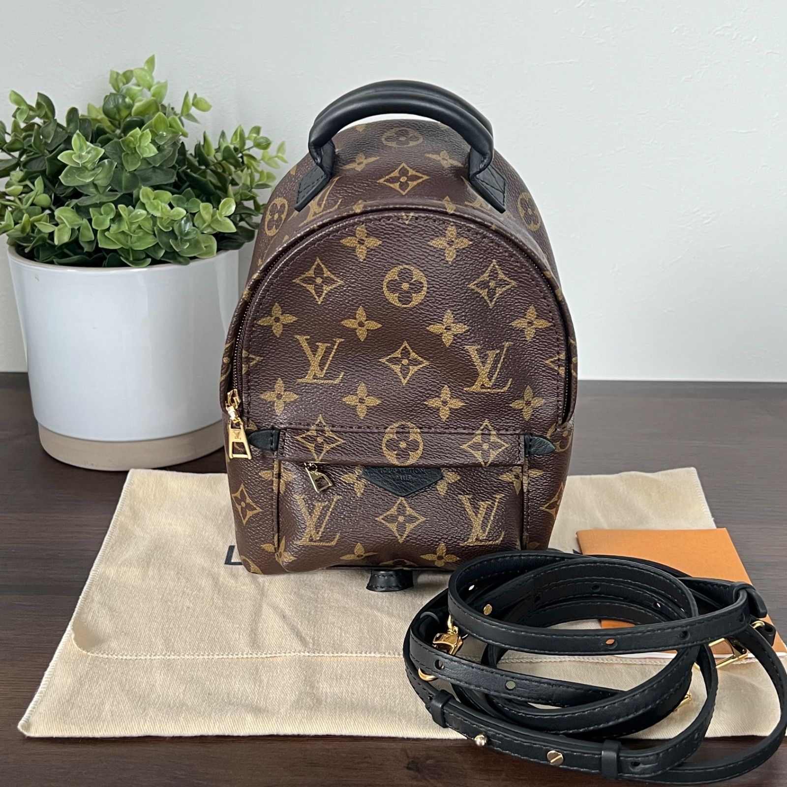 人気 LOUIS VUITTON ルイヴィトン パームスプリングス バックパックミニ mini M41562 モノグラム ミニバッグ ブラウン リュック M44873 レディース