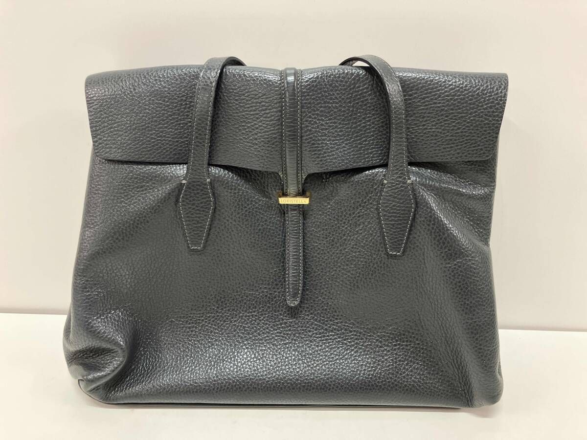 LORISTELLA ロリステッラ グレー A4対応 2WAY 内側汚れ有 トートバッグ