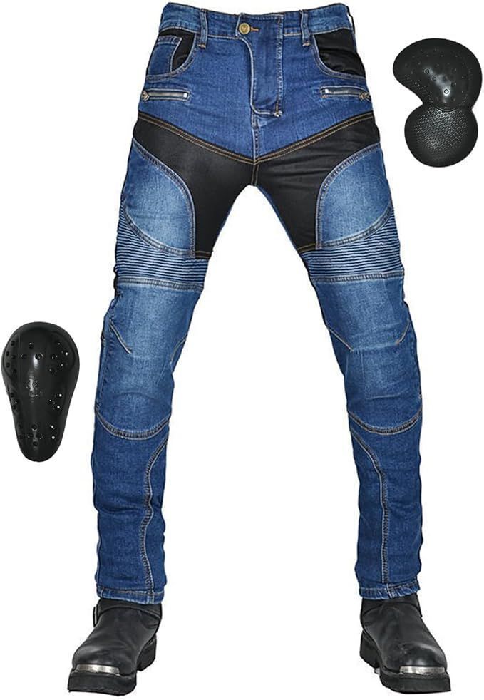 バイクメッシュパンツ 夏用メンズ バイク用パンツ ライディングパンツ プロテクター付き ライダースパンツ 夏 通気性に優れ バイクズボン メッシュ レーシングパンツ kkknbm
