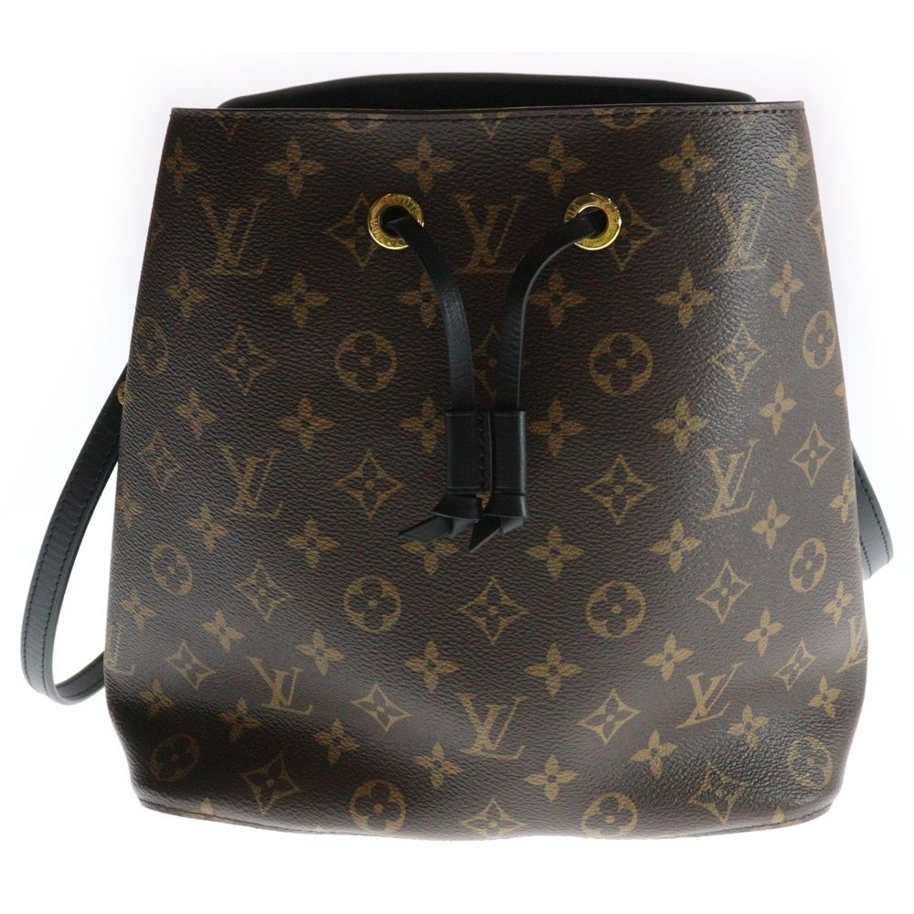 LOUIS VUITTON ショルダーバッグ モノグラム ノエ レザー ブラウン LOUIS VUITTON/ルイ・ヴィトン】モノグラム ノエ ショルダー