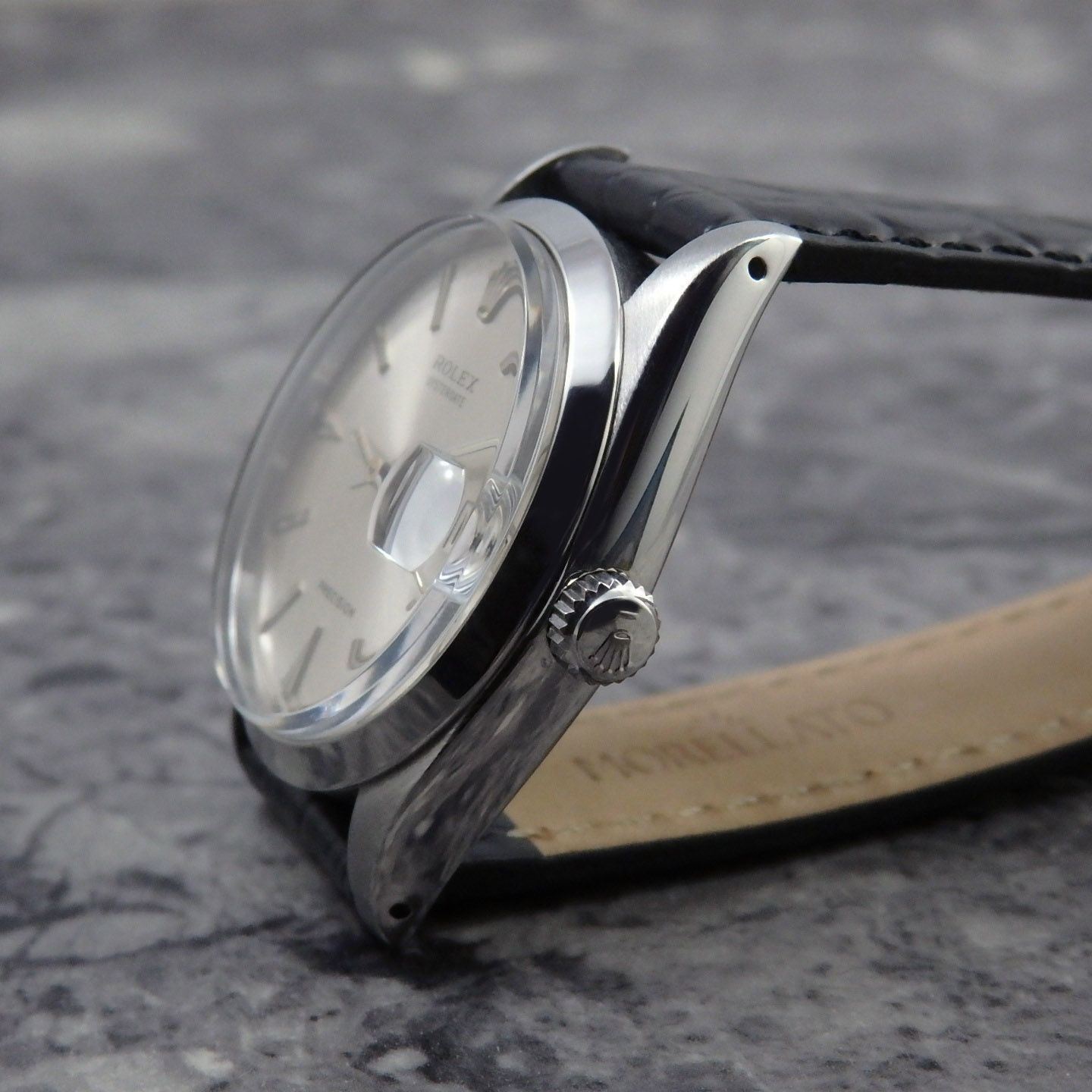 ROLEX オイスターデイト クサビインデックス Ref.6694 シルバー文字盤