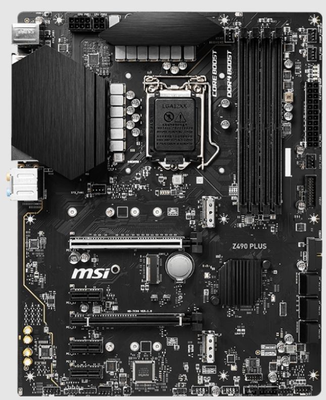 MSI Z490 PLUS LGA1200 4 DDR4 128G HDMI DP ATX Motherboard