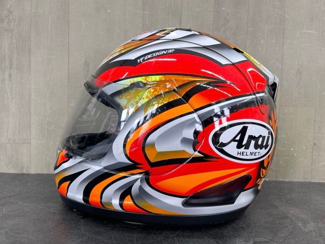 アライ ヘルメット フルフェイス 【中古】 ARAI RX-7 RRV SNELL YFDESIGN バイク用品 赤 白 黒 /58125