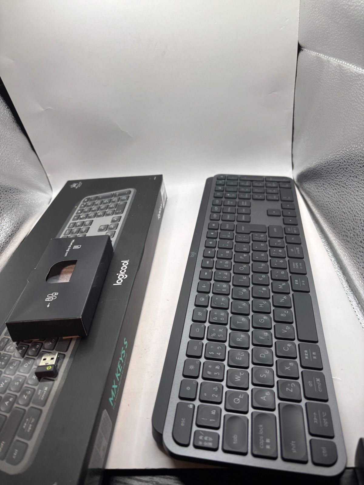 人気SALE，定番人気 ロジクール MX KEYS S ワイヤレス キーボード KX800sGR Bluetooth Logi Bolt キーボード本体