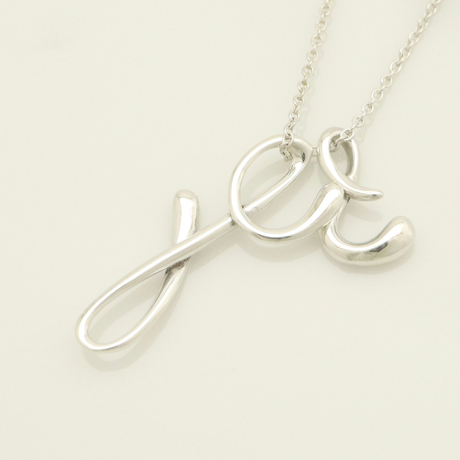 TIFFANY ティファニー ノーツレター イニシャル ネックレス Y
