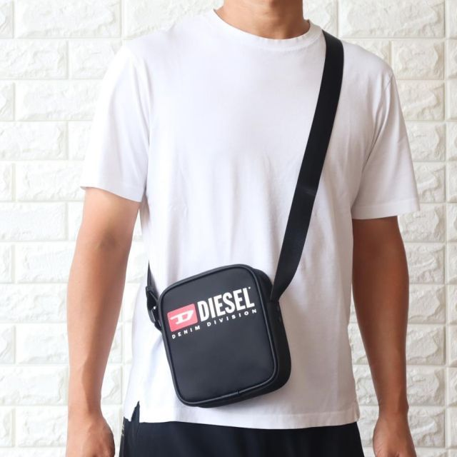 並行輸入品 ディーゼル ミニショルダーバッグ メンズ DIESEL ロゴ RINKE CROSSBODY X09553 P5480 T8013
