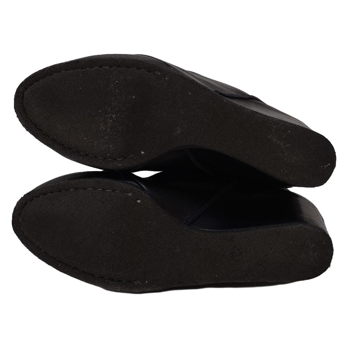 未使用級⭐️ 銀座かねまつ レザー　ショートブーツ 24cm 黒 サイドジップ 未使用級⭐️ 銀座かねまつ レザー ショートブーツ 24cm 黒