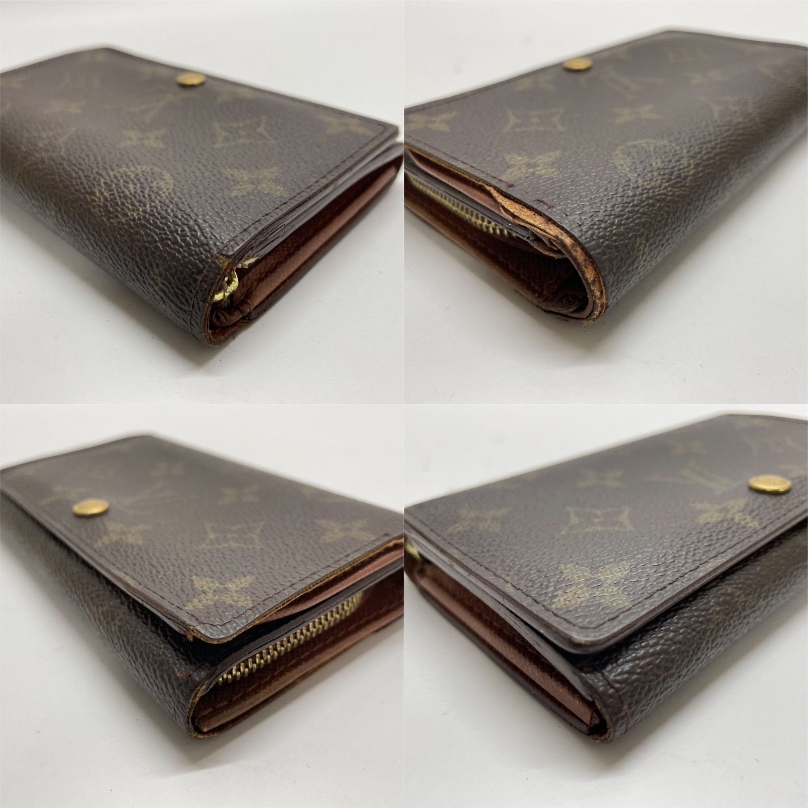 【美品】LOUIS VUITTON ルイヴィトン　折財布　モノグラム レザー 2307 LOUIS VUITTON ルイヴィトン モノグラム 折り財布