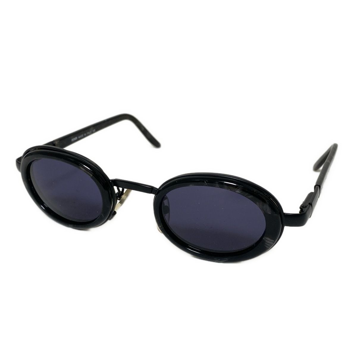 FENDI フェンディ サングラス - SL7116 黒×ライトグレー×マルチ べっ甲