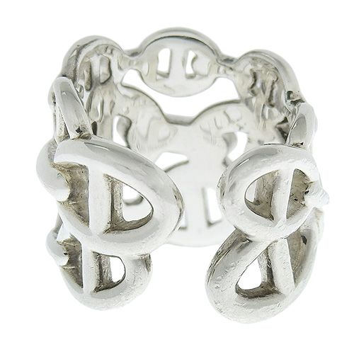 エルメス リングSV シェーヌダンクル・アンシェネシルバー50 HERMES エルメス シェーヌダンクルアンシェネ リング SV シルバー 52号