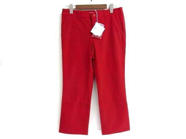 ISSEY MIYAKE イッセイミヤケ ナイロン×ポリウレタン パンツ 長ズボン ボトムス 表記サイズ３ レッド系 FM8053