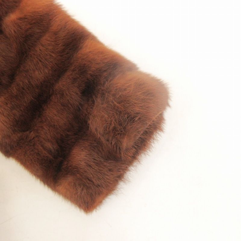 全商品送料無料! ミンクファー ロングコート ジャケット 毛皮 ミモレ丈 茶 ブラウン F 0829 DC6 限定特価、激安販売。