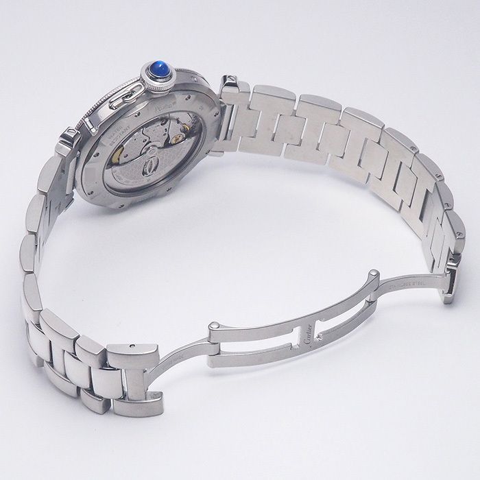 カルティエ Cartier パシャ 38mm GMT パワーリザーブ W31037H3