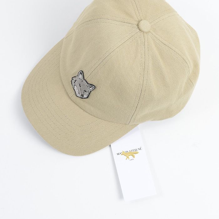 【新品】メゾンキツネ ラージ フォックスヘッド 6P キャップ メゾンキツネ MAISON KITSUNE キャップ 帽子 LARGE FOX HEAD 6P CAP