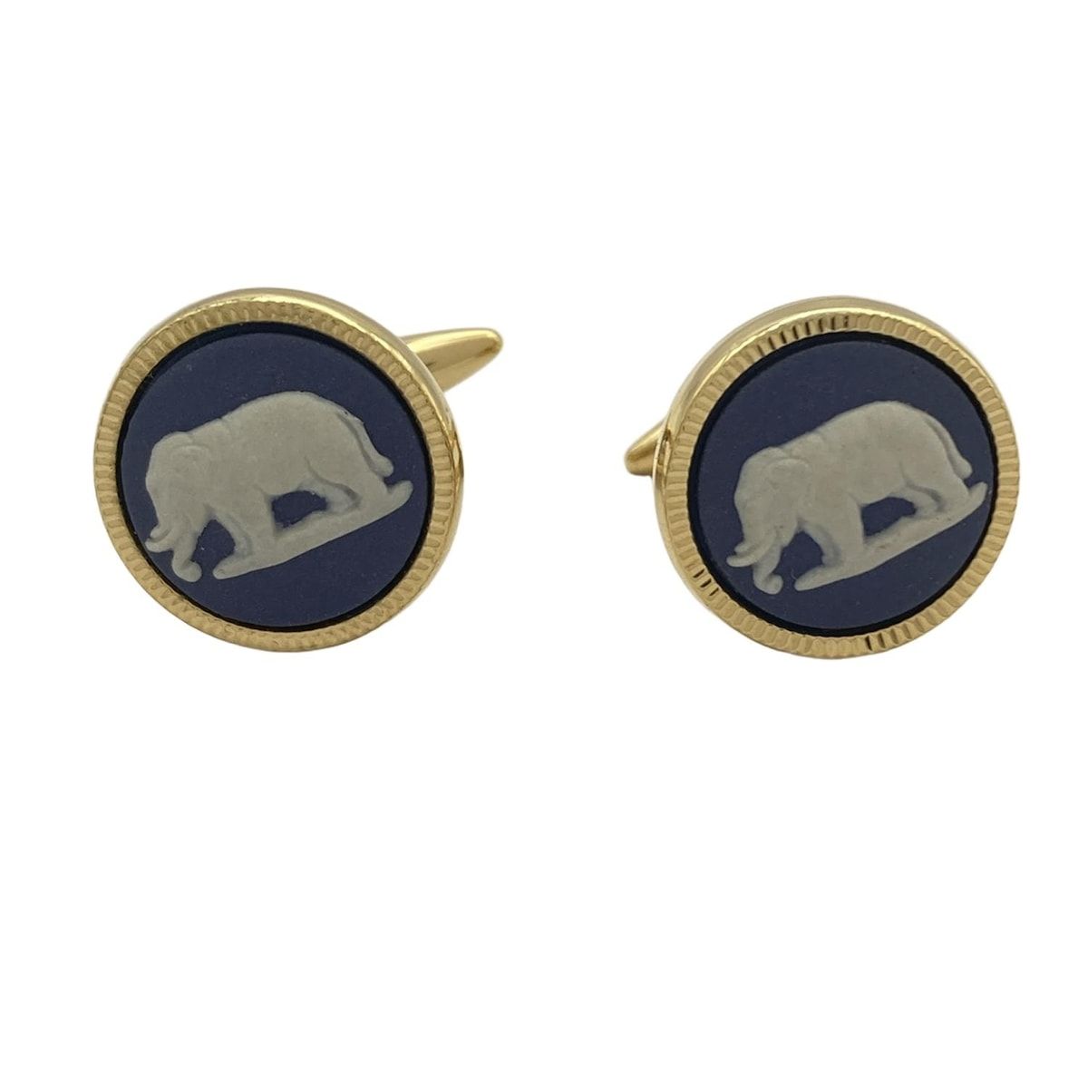 ■美品■ WEDGWOOD ウェッジウッド ジャスパー 皿 トレイ 小物入れ レディース ライトブルー系 DE8070 ウェッジウッド ブルージャスパー ミニチュアティーセット＆飾り棚