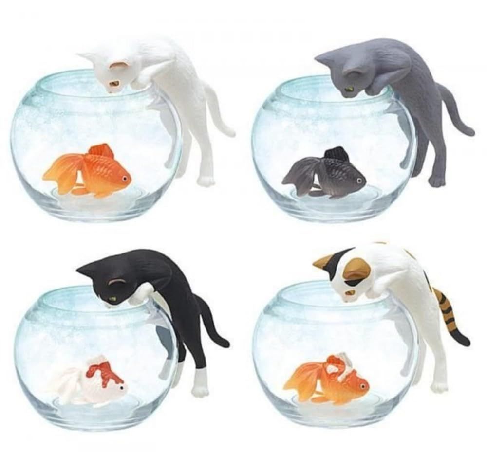 奇譚クラブ 猫と金魚 × 全4種セット フルコンプ ガチャガチャ