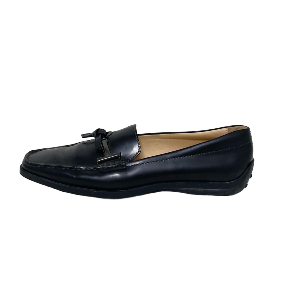 TOD'S(トッズ) ドライビングシューズ 37 レディース - 黒 レザー